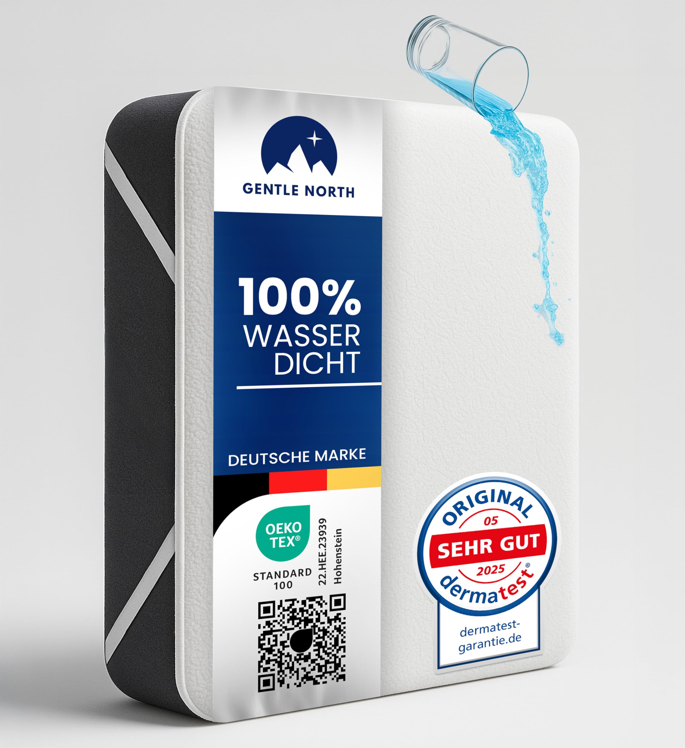 Matratzenschoner 70x140 cm wasserdicht - Matratzenauflage als Nässeschutz für Kinder oder bei Inkontinenz - Waschbarer Matratzenschutz mit 4 Eckgummis - Kein Knistern - Oeko-TEX 100 & Made in EU