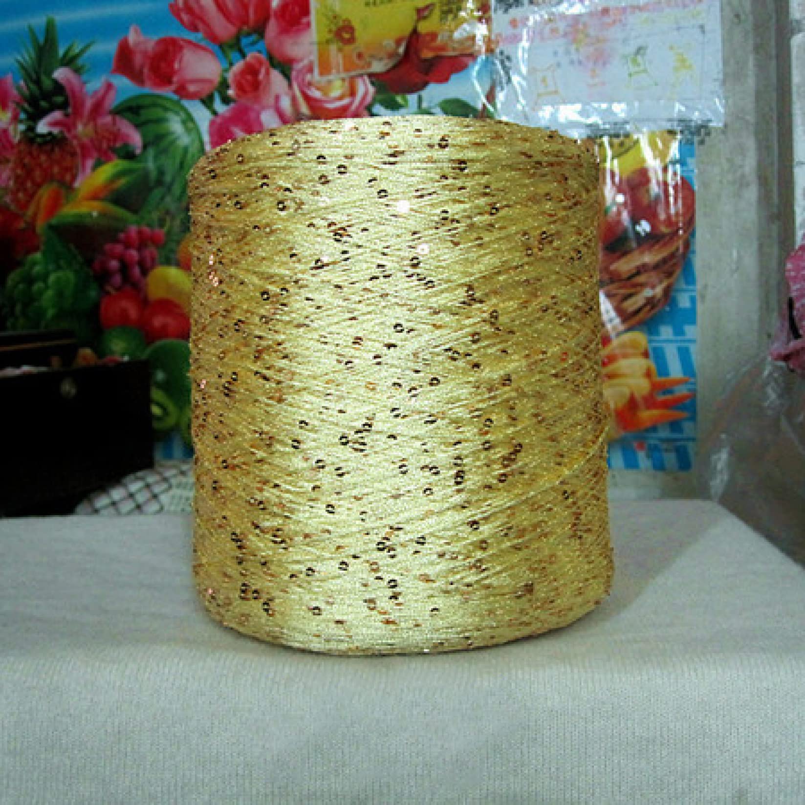 260g Piękny brokat Unikalny naturalny lodowy jedwab Cekinowa przędza Motek DIY Szydełkowanie Nici do szycia(Number 16)