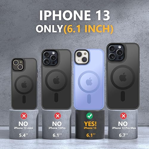 Vista 423 de MOCCA - Funda magnética resistente para iPhone 11 de 6.1 pulgadas, compatible con MagSafe, protector de pantalla de vidrio + protector de lente