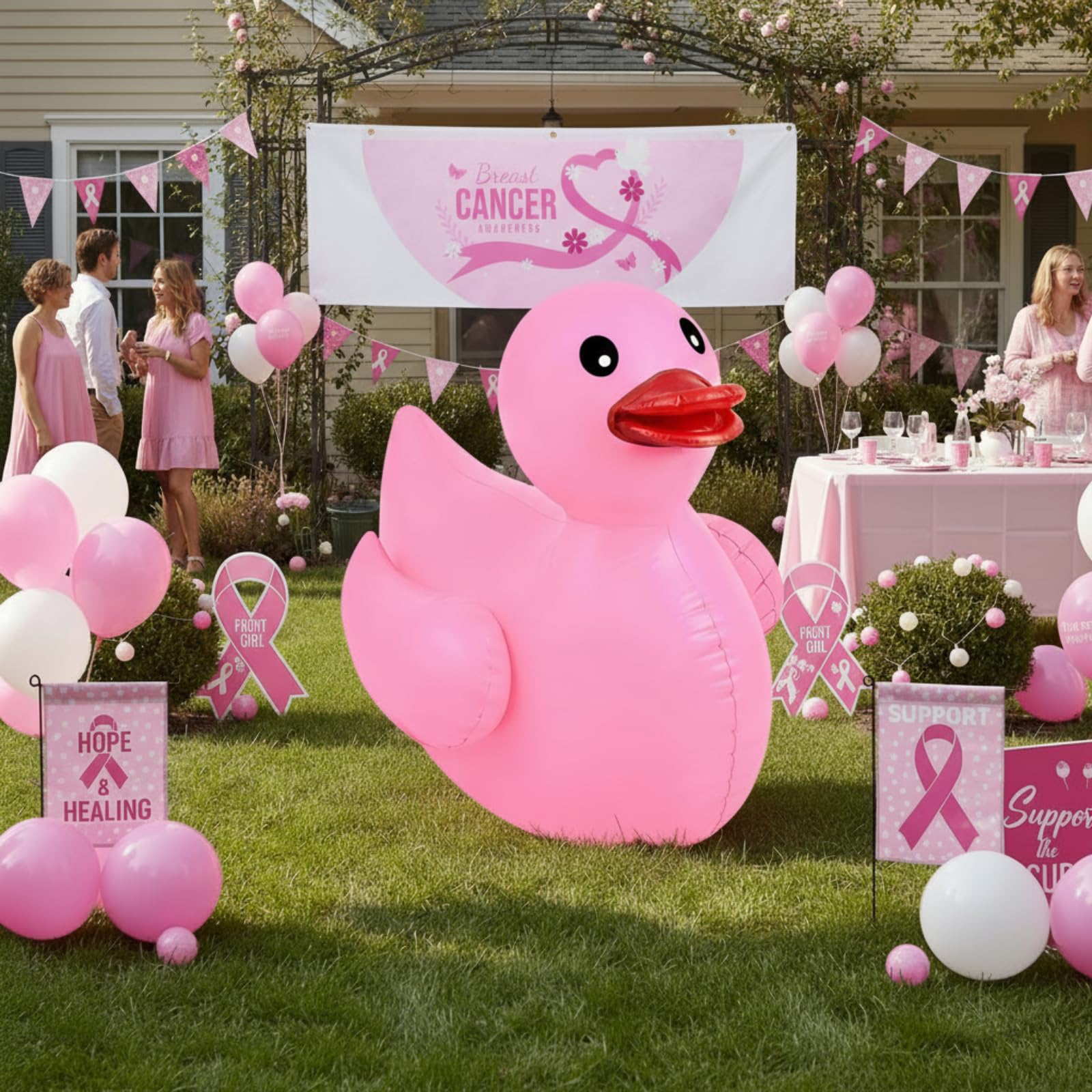 Snapklik.com : 4ft Breast Cancer Awareness Inflatable Decoration PVC ...