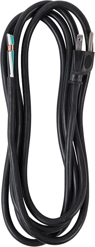 nVent Gardner Bender PS913163 9 ft 16/3 SJTW Appliance Power Cord | 16/3 SJTW 13A/125V Heavy Duty Replacement Cord w/ NEMA 5-15 Plug & Pigtail End (Formerly: Bergen Industries)