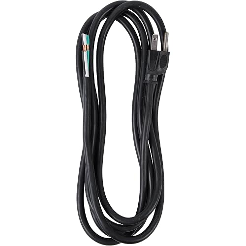 nVent Gardner Bender PS913163 9 ft 16/3 SJTW Replacement Power Cord, 13A 125V Heavy Duty Appliance & Power Tool Cord with NEMA 5-15 Plug & Pigtail End, Black (Formerly: Bergen)