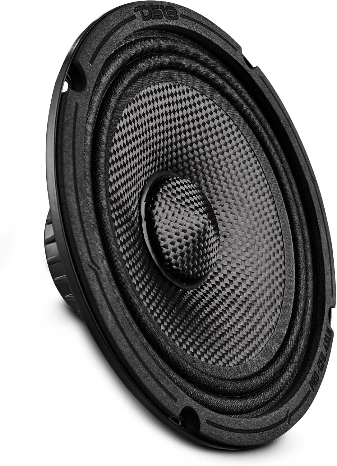 DS18 PRO-CF6.4SLN 6.5” Slim Motorcycle & Motorsports Loudspeaker with Water Resistant Carbon Fiber Cone | 4-Ohm 150W RMS - Shallow Speaker for Motorcycles