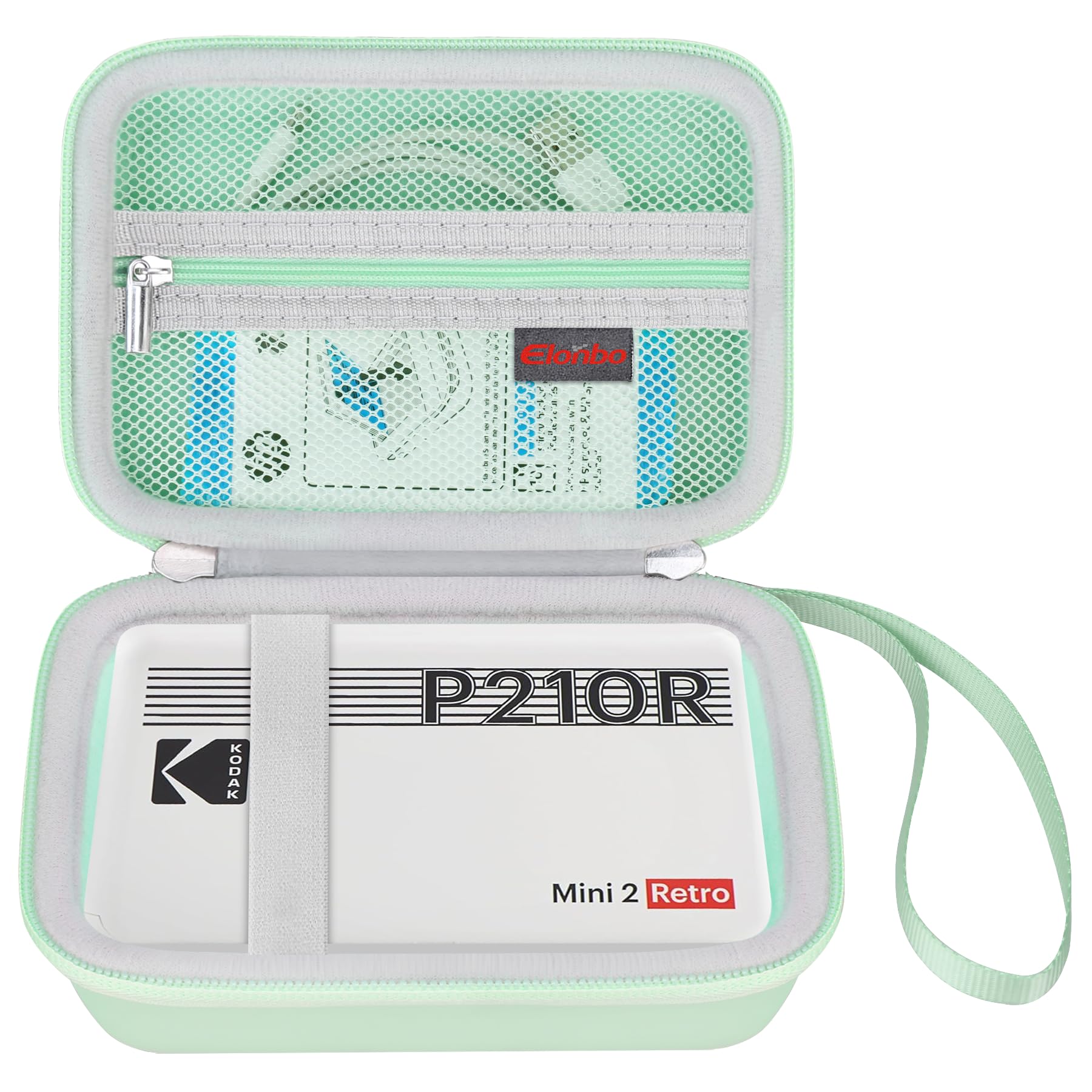 Elonbo Carrying Case for KODAK Mini 2 Retro 2x3” P210R 4PASS Portable Photo Printer/Kodak Mini Shot 2 Retro C210R 4PASS 2-in-1 Instant Digital Camera,