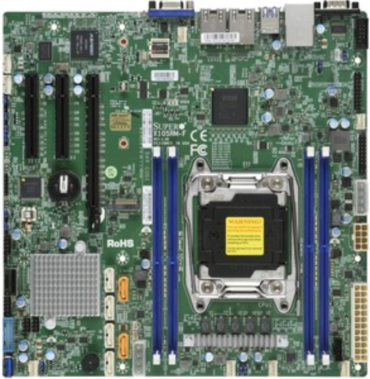 Supermicro LGA2011, Intel C612, DDR4, SATA3 & USB3.0, V & 2GbE, MicroATX Server Motherboard X10SRM-F-O
