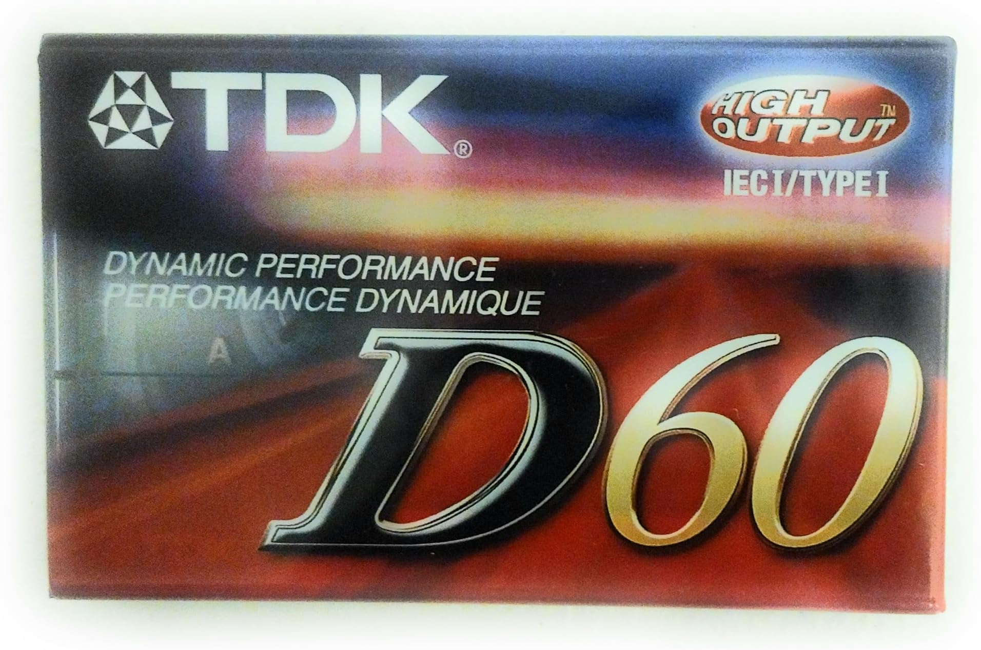TDK D60 IEC I/Type 1 High Output Audio Cassette.