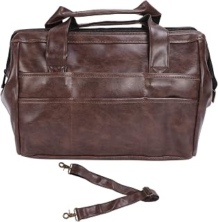 Scissors Comb Holder Barber Tool Bag, Holder Clipper Bags Brown Pu Leather Hairstylist Clipper Bag Barber Tools Storage Barber Bags Organizer Hairdressing Tools Storage Carrying