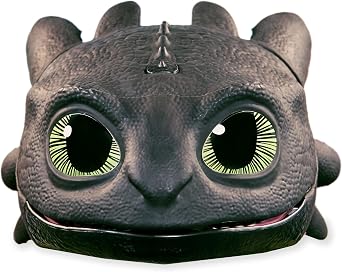 Dreamworks Dragons Blast & Roar Toothless Role Play Dragon Mask | Plasma Blast Lights, Roaring Sounds & Mist Effects, Dress Up & Pretend as Night Fury, Roleplay Gifts for Kids Ages 4+