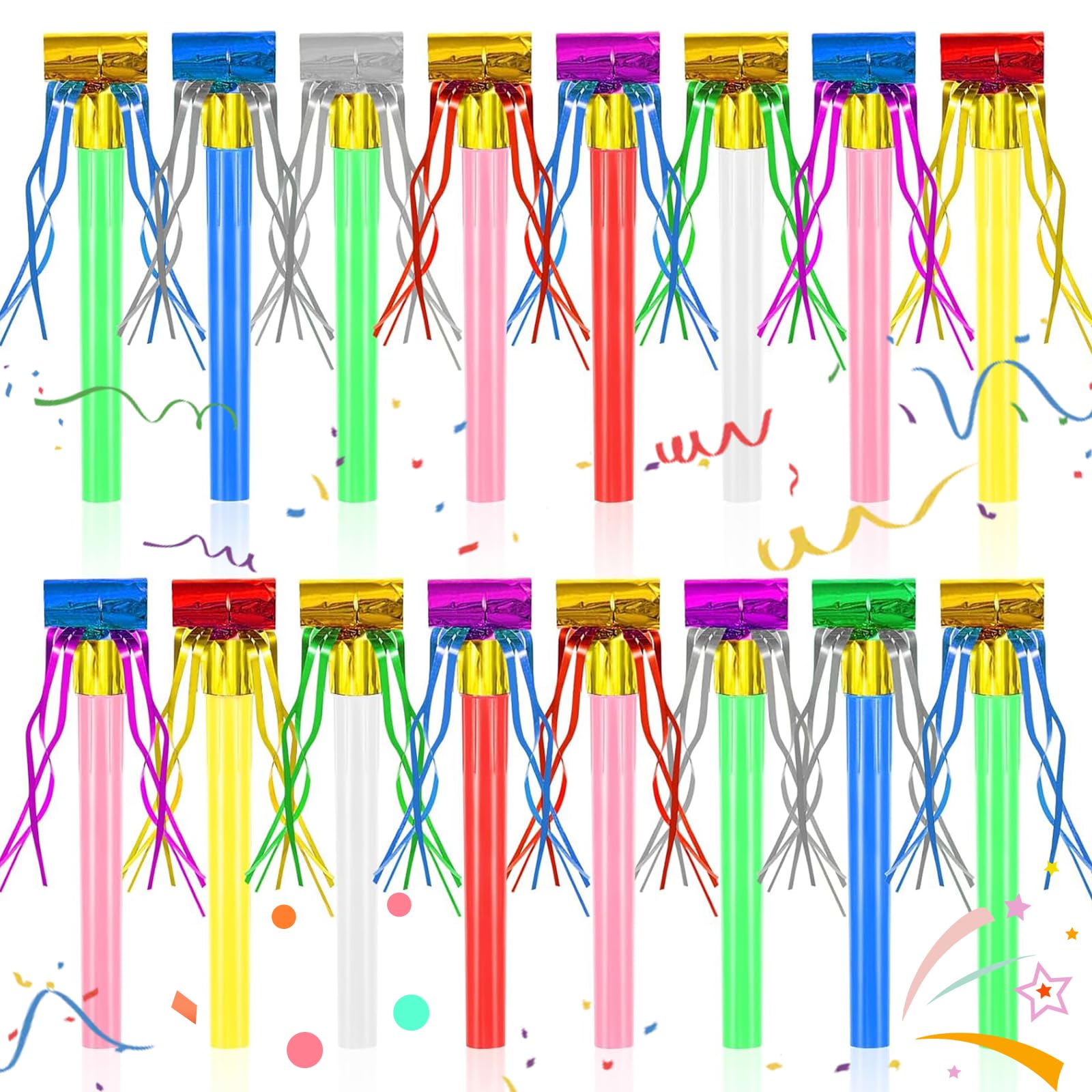 Party Blowers, 48 Pcs Party Blowers For Kids Adults, Fringed