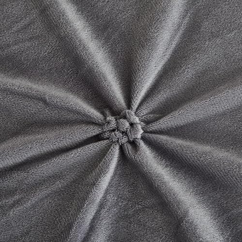 Miniatura 4 de Nayoroom Juego de funda de edredón de terciopelo, tamaño Queen, color gris, plisado, reversible, forro polar, esponjoso, 3 piezas, para invierno,