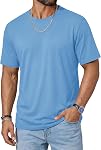 TACVASEN T-Shirts Manche courte UPF50+ Tee de coq d'humidité Léger Col rond Cooling Tshirt Summer Basic Casual Top pour homme