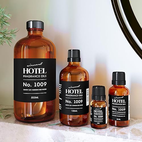 Miniatura 5 de AirScent - Aceite difusor de hotel n. 1009, madera de koa hawaiana de lirio de limón, aroma de hotel, aceite aromático prémium para difusores