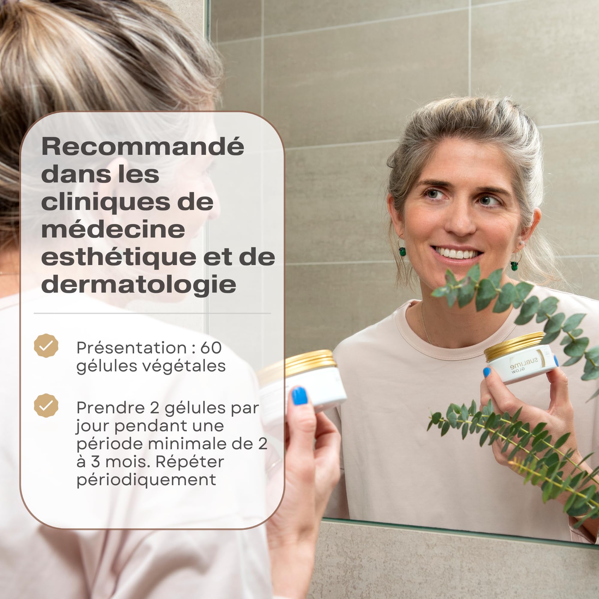 Astaxanthine Antioxydant pour Taches Pigmentaires + Teint Irrégulier + Cernes + Rougeurs - Nutricosmétique avec SkinAx + Polypodium Leucotomos + Hibiscus + Niacinamide + Vitamine C 60 Gélules
