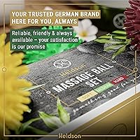 Vista 7 de HELDSON® 3 Spiky Massage Balls Set [Soft, Medium, Firm] - Foot Roller Massager Spikes - Spike Trigger Point Ball for Back Pain Relief & Feet