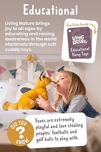 Miniatura 4 de Living Nature Pug Puppy - Animal de peluche  Animal de perro esponjoso  Regalo de juguete suave para niños  6 pulgadas