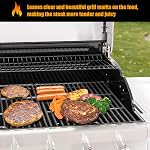 Partie de remplacement des grils pour Nexgrill 4 Brûleur 720-0830H 720-0670A 720-0783E 5 Brûleur 720-0888N,17" Grille de cuisson en fonte pour le charbon de bois 463241113,Kenmore 41516106210 Grill à gaz,paquet de 2