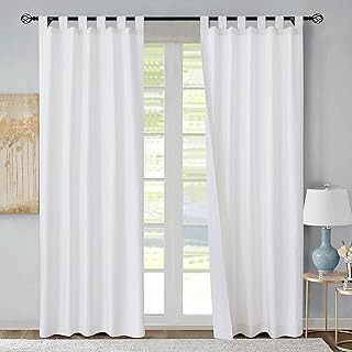 Loft Living Winmate Insulated Cotton Tab Top Curtain Panel - Pair Each 40