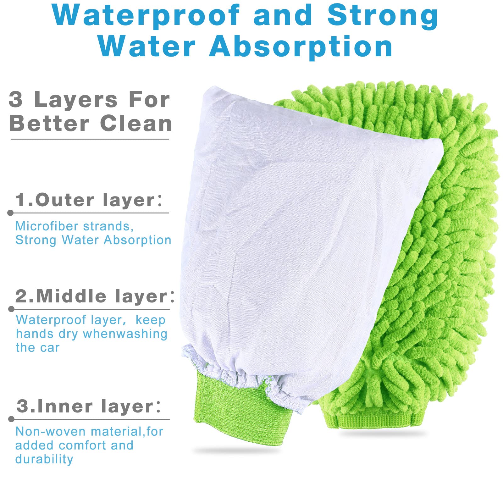2 In 1 Microfibre Noodle Wash Mitt | Armor All - Foto 9