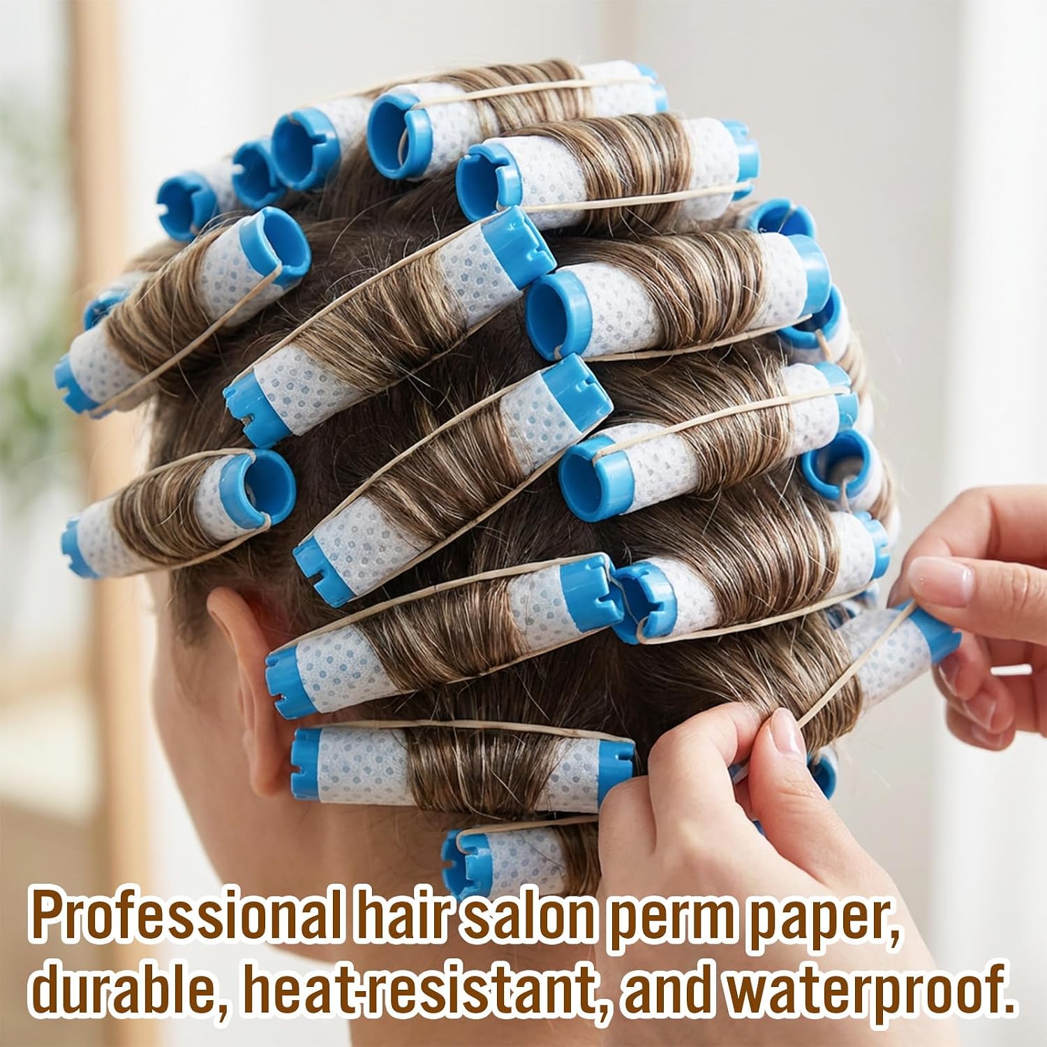 350 Pcs End Papers for Hair Disposable Salon Hair Perm Papers Breathable Hairs Ends Wrap Paper End Tissue for Perm High Temperature Resistance Curling Tissue Styling Accessories for Cold and Hot Perms