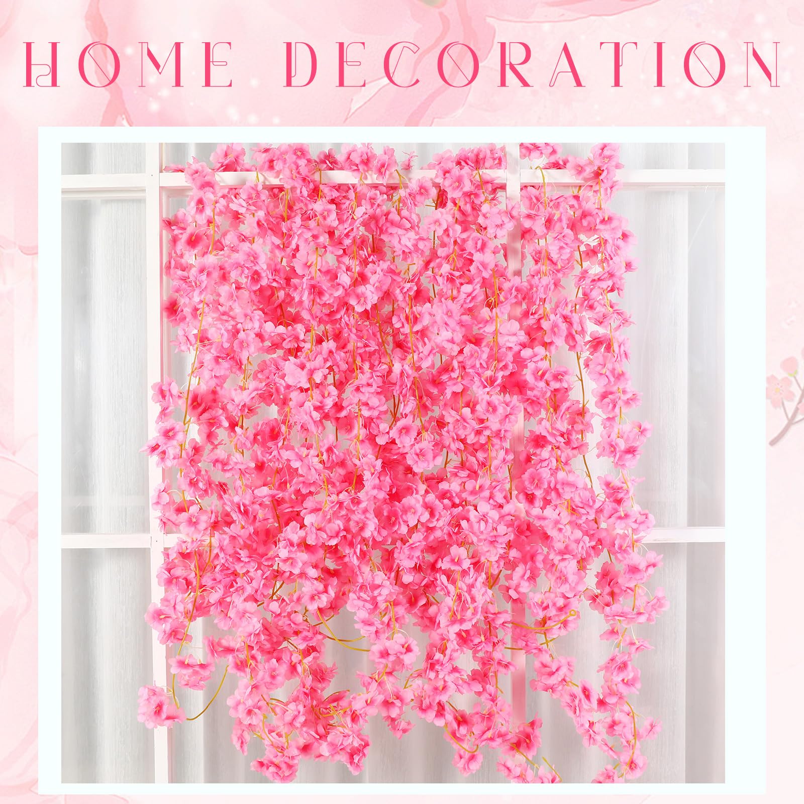 Amazon.com: Nuenen 16 Pack 94.4ft Artificial Cherry Blossom Vines