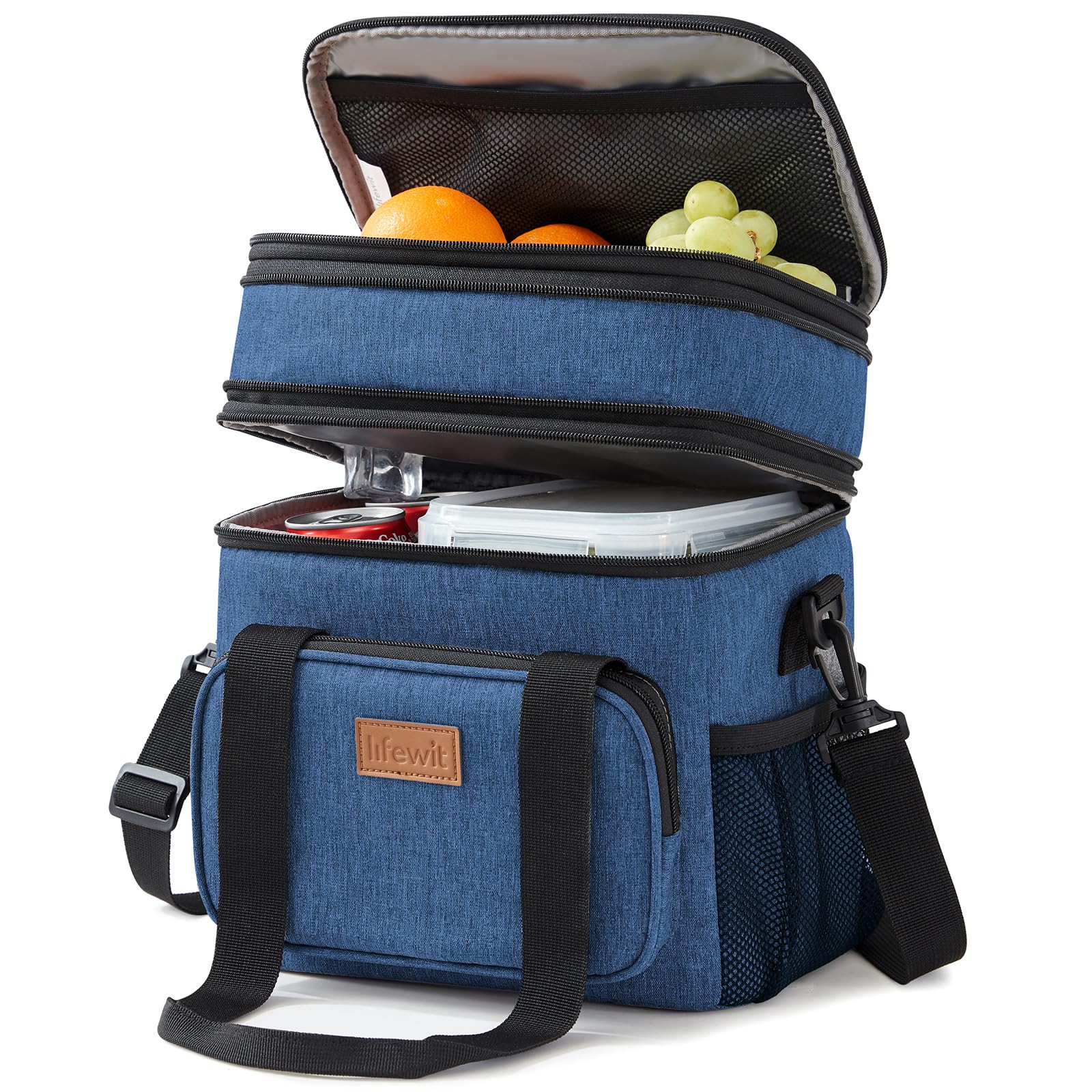 Sac Isotherme Souple 12 Litres - 2 Compartiments - Bandoulière - Garde Le Chaud/froid 6h - Adulte