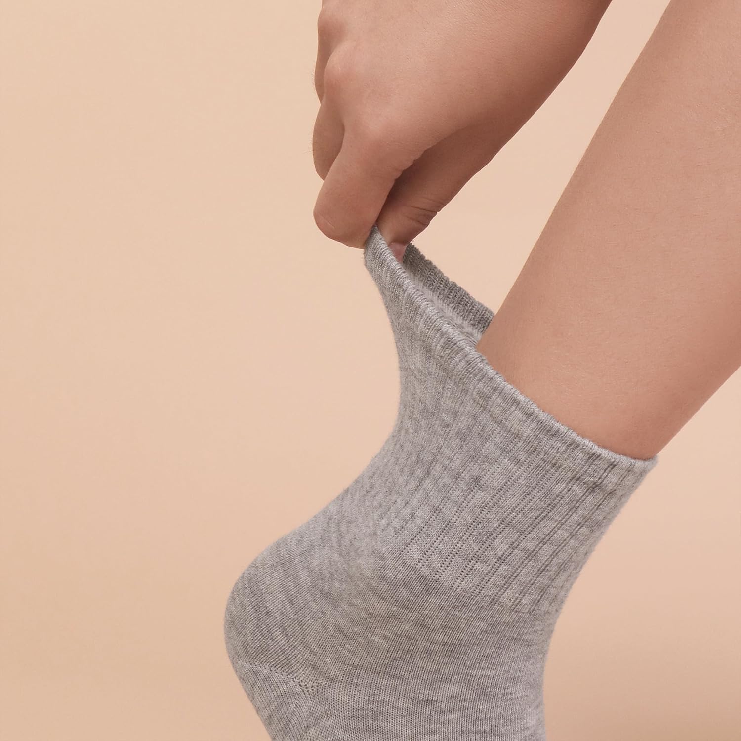 Sakusock Cotton Quarter Socks for Women and Men Thin Mini Crew Elastic Casual Soft Comfort Above Ankle Socks 6 Pairs - Image 2