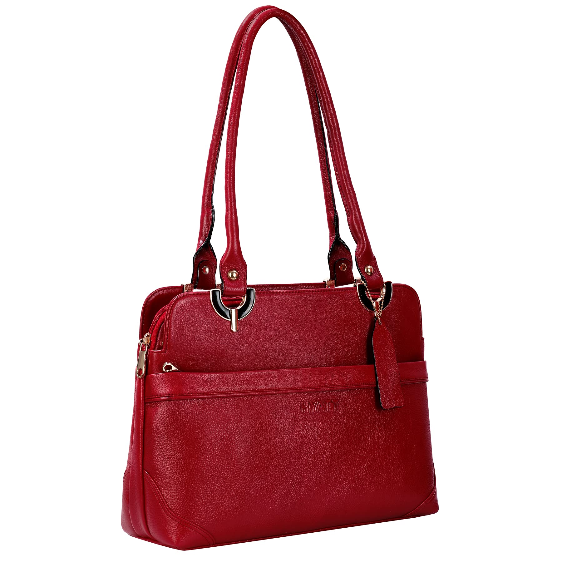 RICHSIGN LEATHER ACCESSORIES Full Grain Natural Leather Top Handle Tote Handbags & Shoulder Bags For Women Daily Office Use Branded (Dimension- L-15 X H-10 x W- 4 Inch | Weight- 0.7 KG (MAROON) (B097ZQ8DYH) Amazon Price History, Amazon Price Tracker