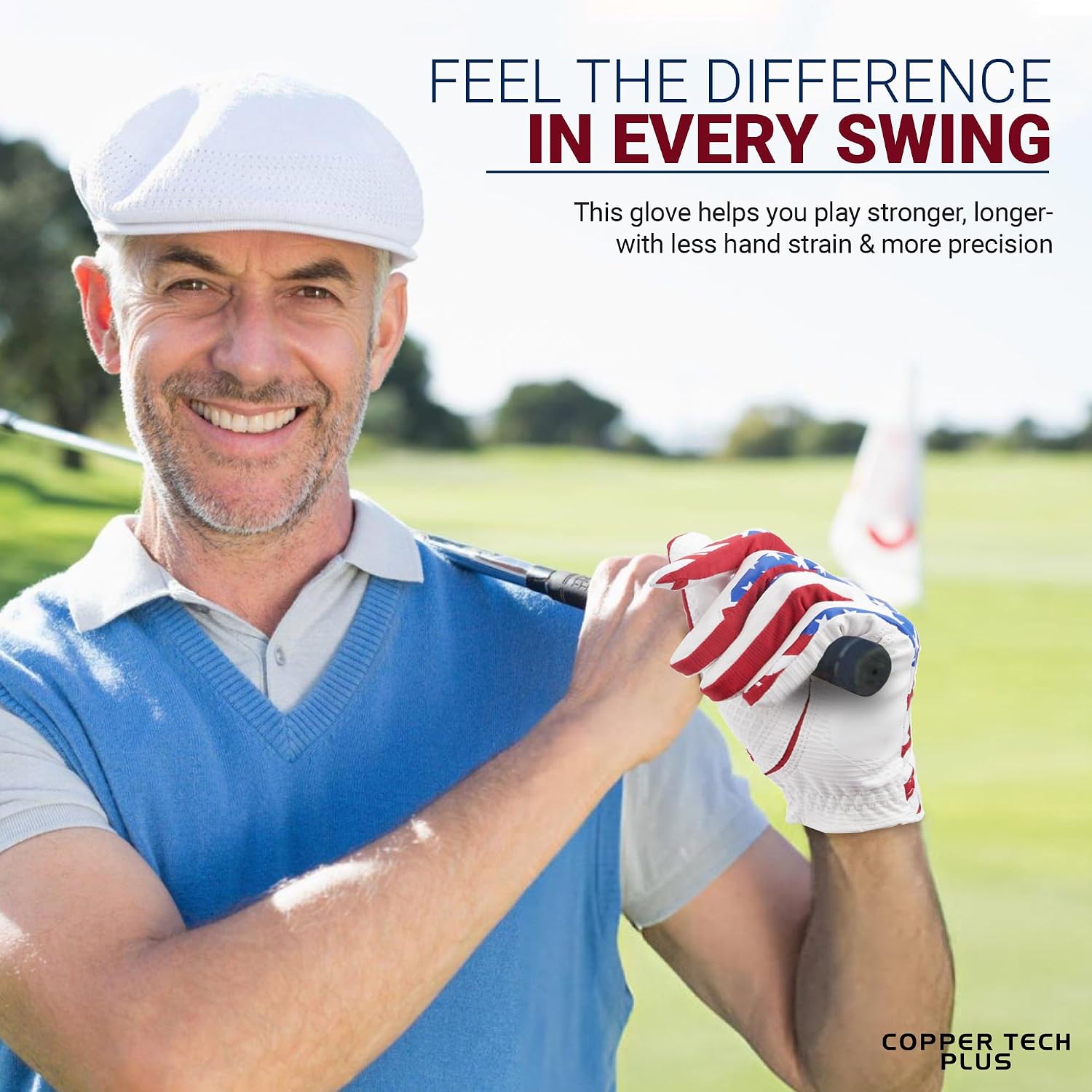 Men's Right and Left Handed Golfers Golf Glove – Advanced Compression for Muscle Support, Joint Relief Gloves – USA
