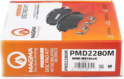 Miniatura 5 de MAGMA Premium PMD2280M Pastillas de freno semimetálicas, traseras
