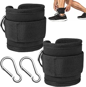 OTOTEC Bleu Sangle De Cheville Musculation Levage D-Anneau Sangles Poulie Attache De Câble Jambe