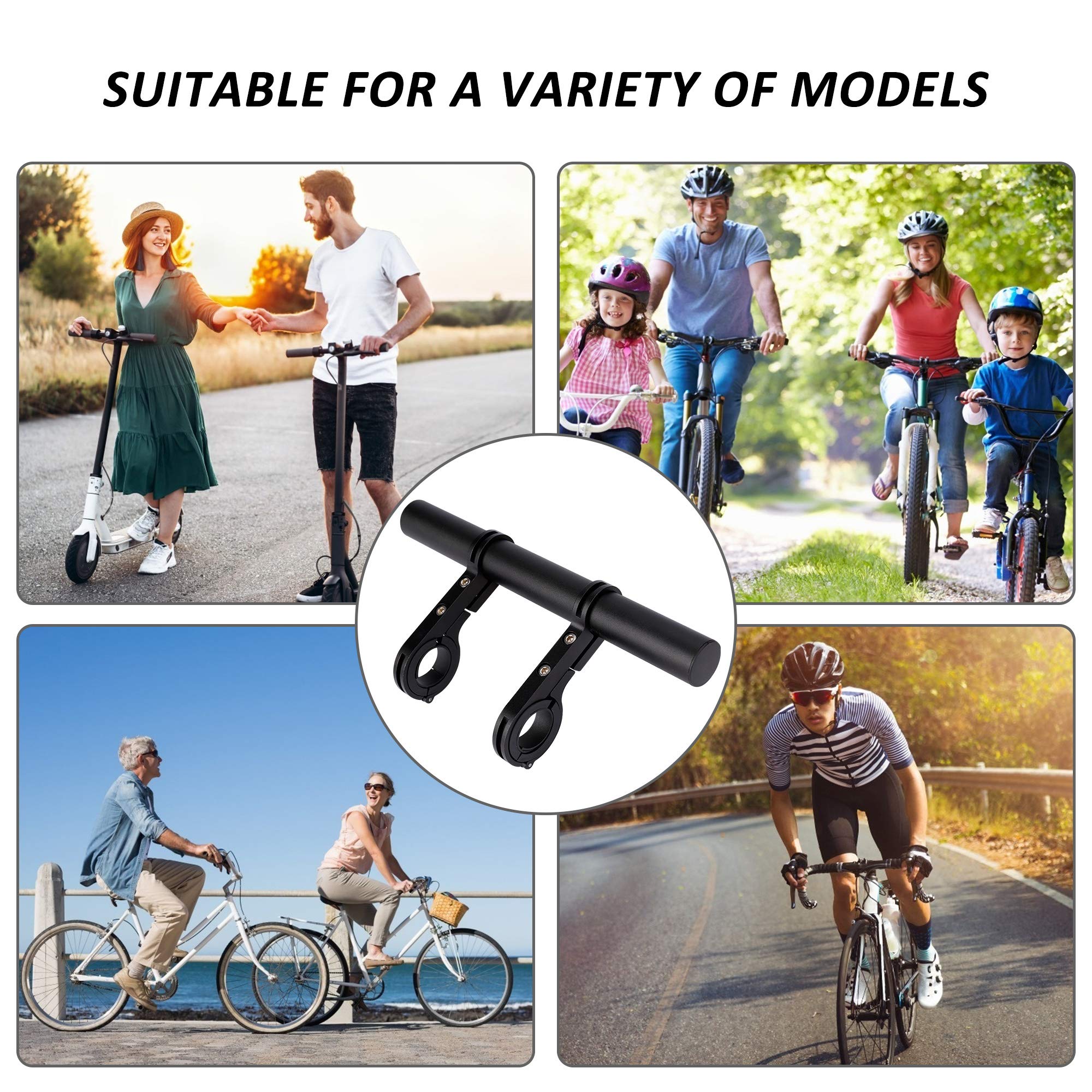 Prolunga per manubrio bici Attacco manubrio per mountain bike bici Accessori per ciclismo Esterno cm Supporto nero Manubrio a clip Alluminio | Leroy Merlin