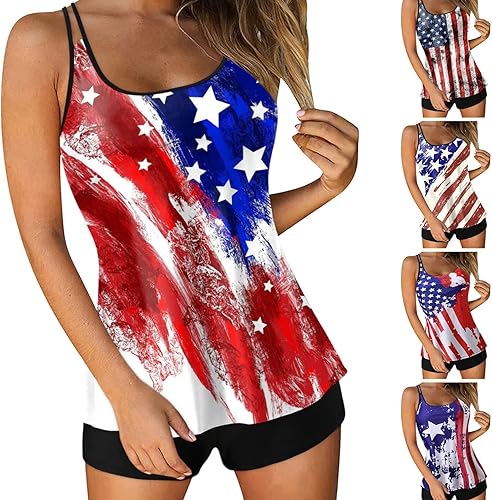 Red White and Blue Swimsuit Women,Patriotic 4Th Of July Swimsuits American Flag 