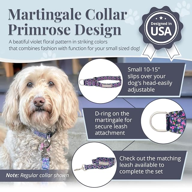Foto 2 de 8 de Lucky Love Dog Martingale - Collar de perro ajustable, antideslizante, duradero y suave para perros machos…