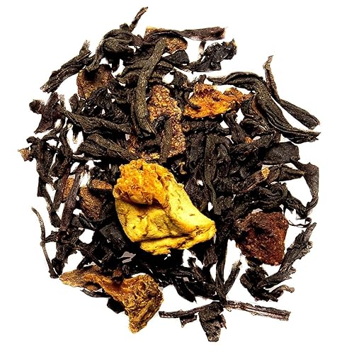 Nelson's Tea - Especias de naranja y canela - Té negro de hojas sueltas - Té negro, cáscara de naranja, canela y clavo de olor - 2 oz.