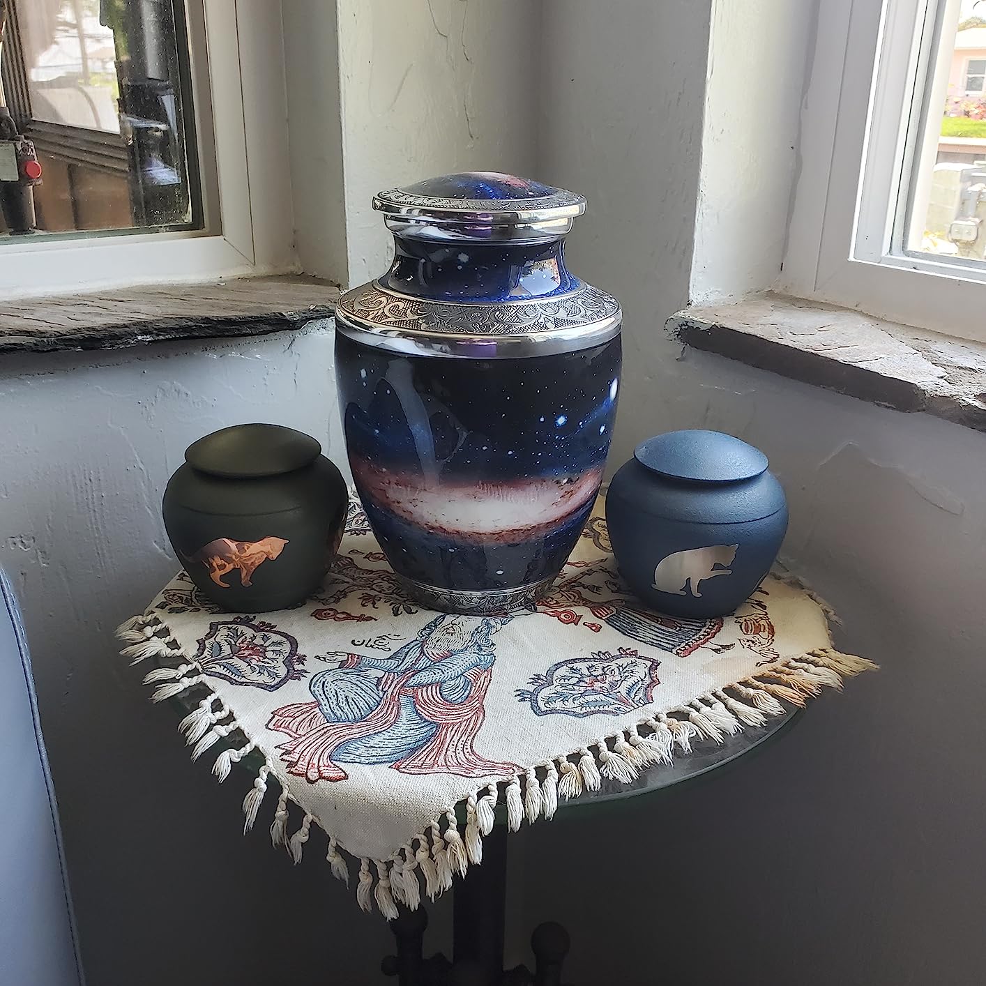 10/mo Finance Cosmic Galaxy Cremation Urns for Adult Ashes Urns for