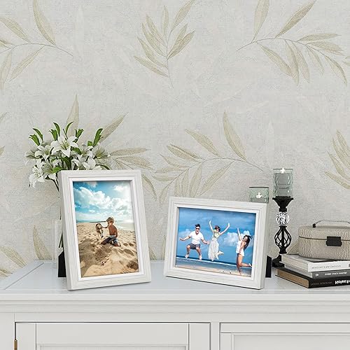 Miniatura 2 de Shampsen Juego de 2 marcos de fotos de 5 x 7 pulgadas, para pared y mesa, decoración del hogar, regalo para cumpleaños, aniversario, día de la madre