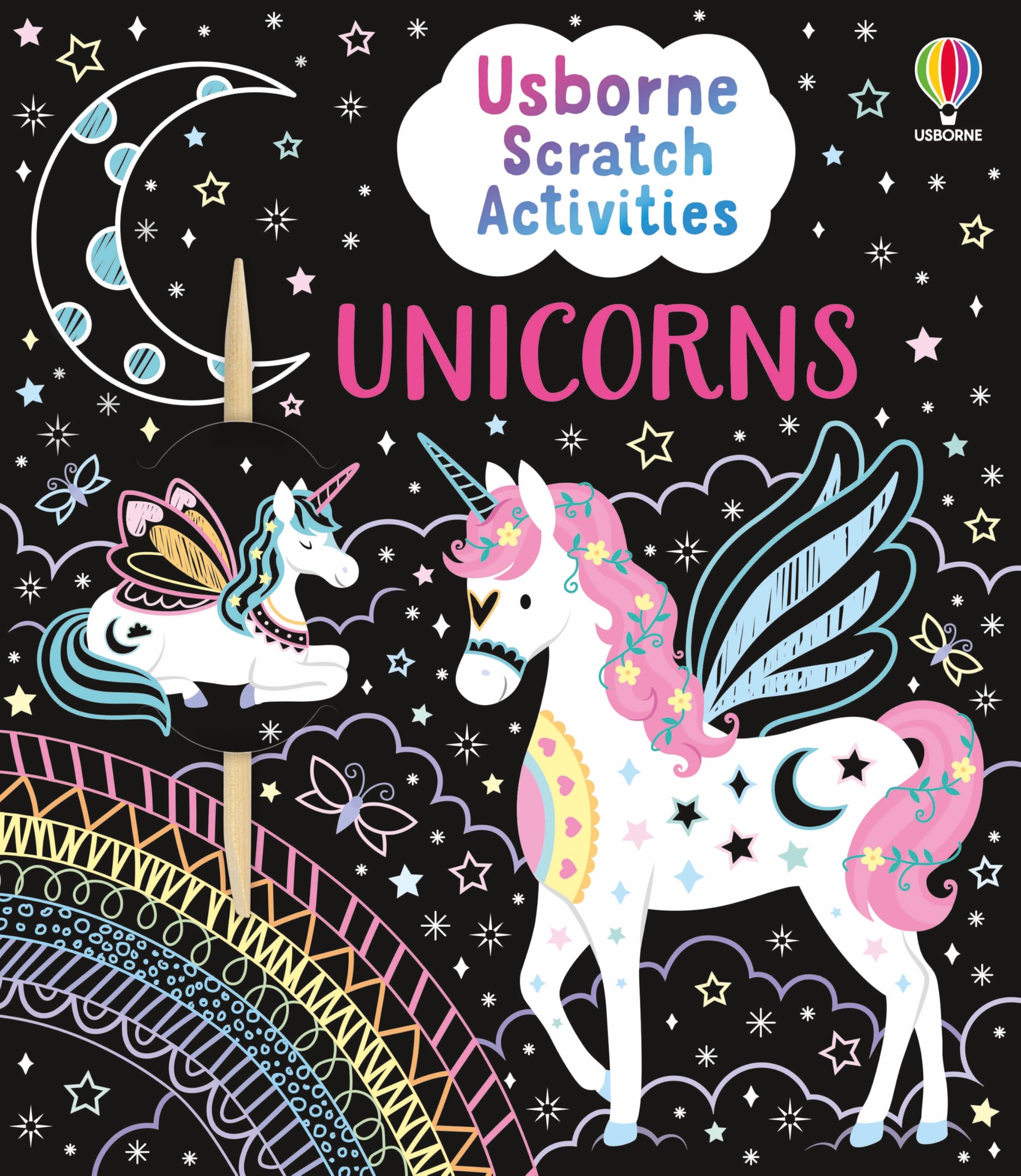 Usborne Scratch Activities Unicorns: Hours of Magical Unicorn Fun await in this Children's book full of Interactive Designs and Puzzles