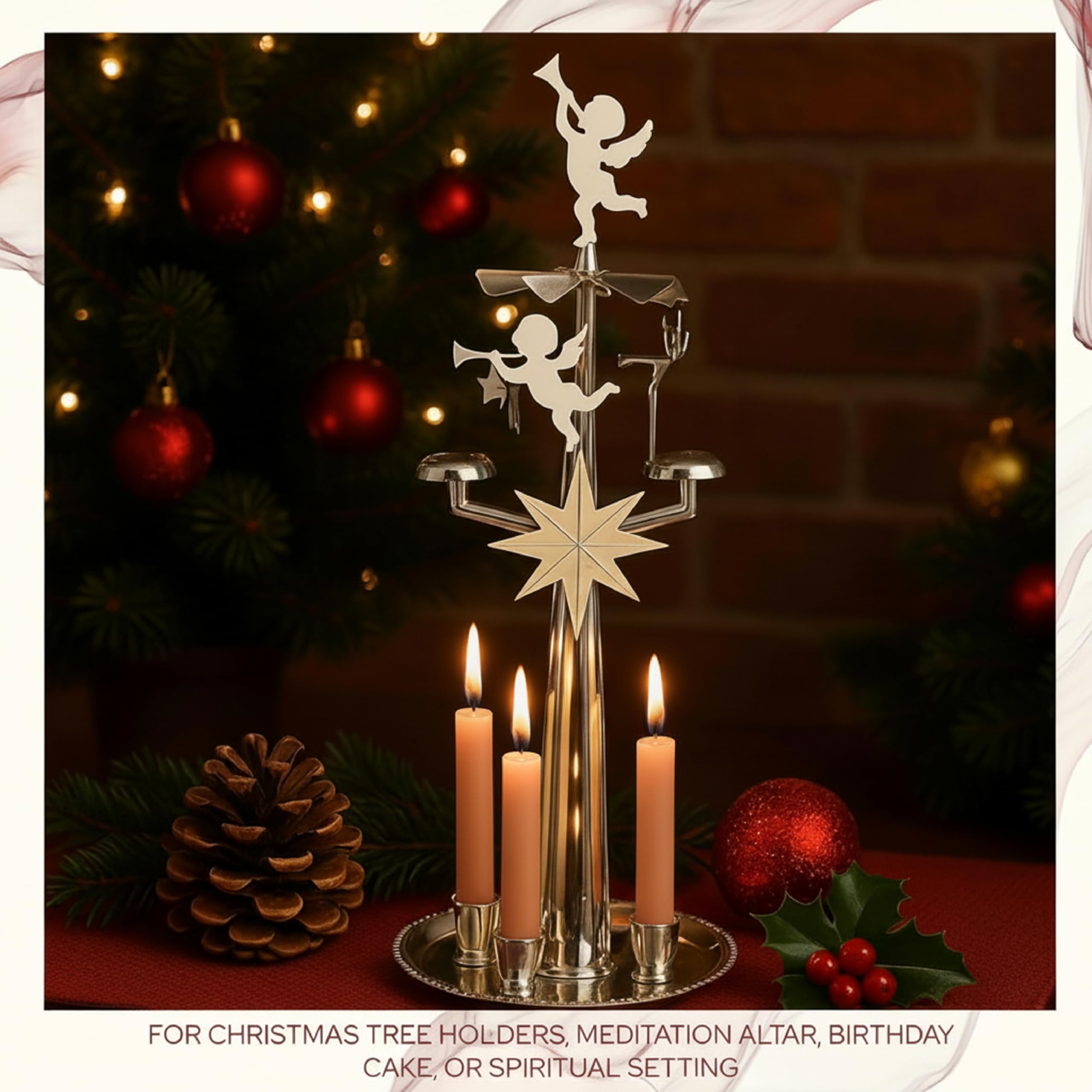 Biedermann & Sons Chime or Tree Candles pudełko 20 sztuk, pomarańczowe