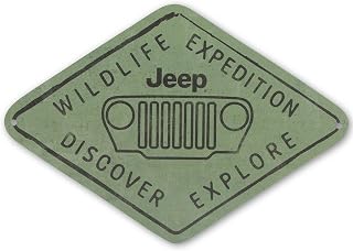 Jeep Wildlife Expedition Metal Wall Decor | Vintage Jeep Sign for Man Cave or Garage