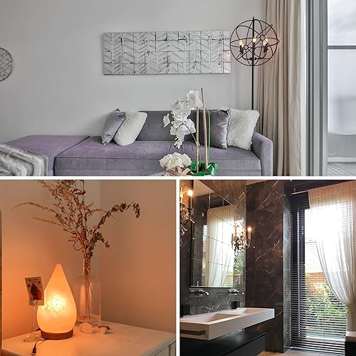 Miniatura 6 de Paquete de 12 bombillas LED C32 con punta de llama, 4 W equivalentes a 40 W, bombilla Edison de filamento blanco cálido de 2700 K, base E12,