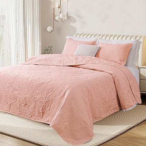 Miniatura 10 de Whale Flotilla Juego de edredón de 3 piezas tamaño King, color beige brillante, juego de ropa de cama ligero de verano con patrón bohemio en