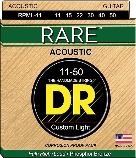 DR Strings Rare - Phosphor Bronze AcousticHex Core 11-50 (RPML-11)