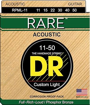DR Strings Rare - Phosphor Bronze AcousticHex Core 11-50 RPML-11