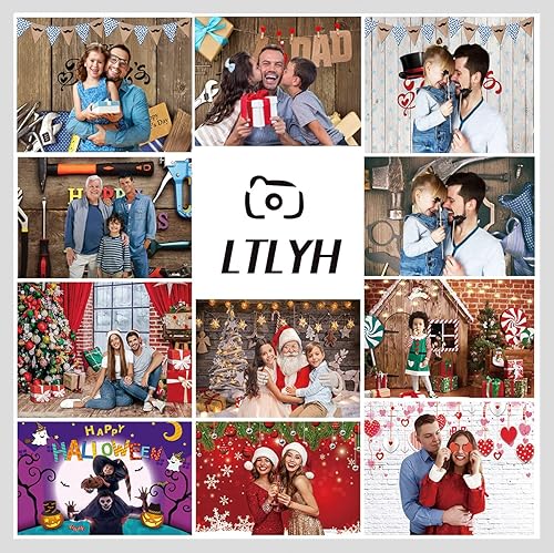 Miniatura 8 de LTLYH Fondo de fotografía para el Día del Padre, 10 x 8 pies, decoración de papá, herramientas de fijación, fondo retro de madera para estudio