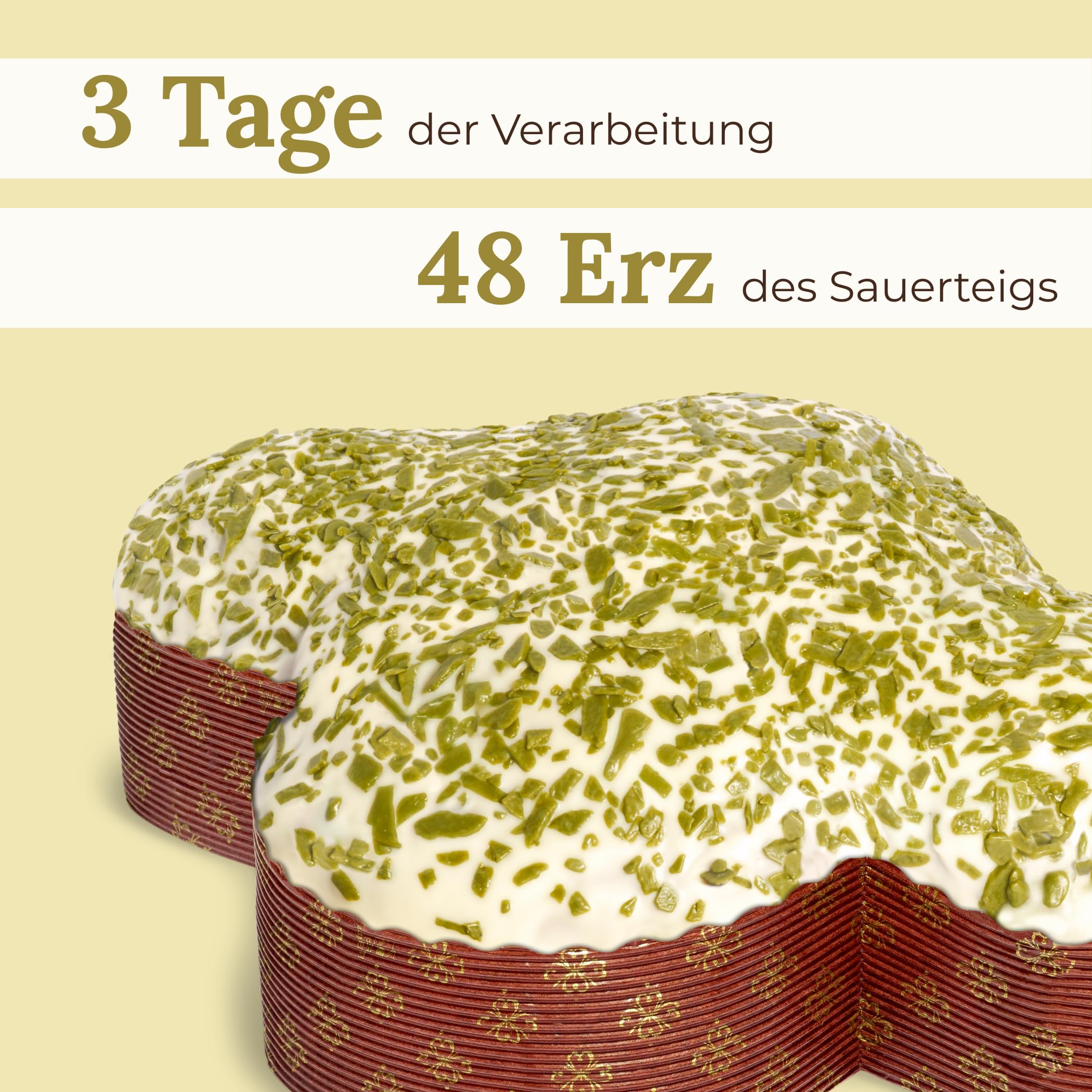 Pasticceria Fraccaro 1932 Oster-Taube mit Pistazien handgefertigt 750 g