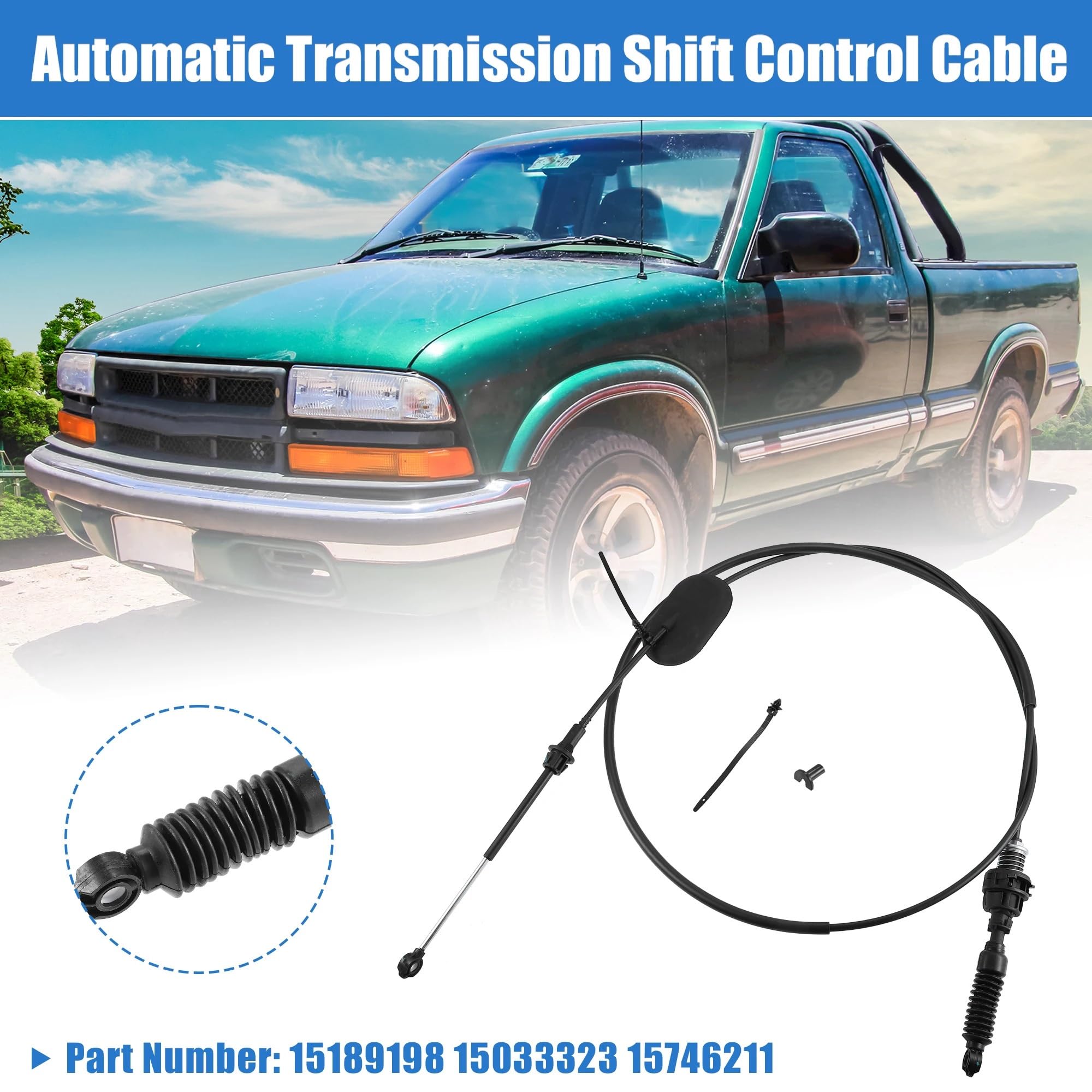 Automatyczna skrzynia biegów kabel zmiany biegów kabel zmiany biegów 15189198 pasuje do Chevroleta pasuje do Blazer 1999-2005 Sonoma 1999-2004 Linka zmiany biegów skrzyni biegów