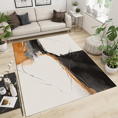 Miniatura 28 de Alfombras clásicas de mármol azul real, alfombra de lujo con tinta salpicada dorada para sala de estar, suave, lavable, resistente a la estilo-02