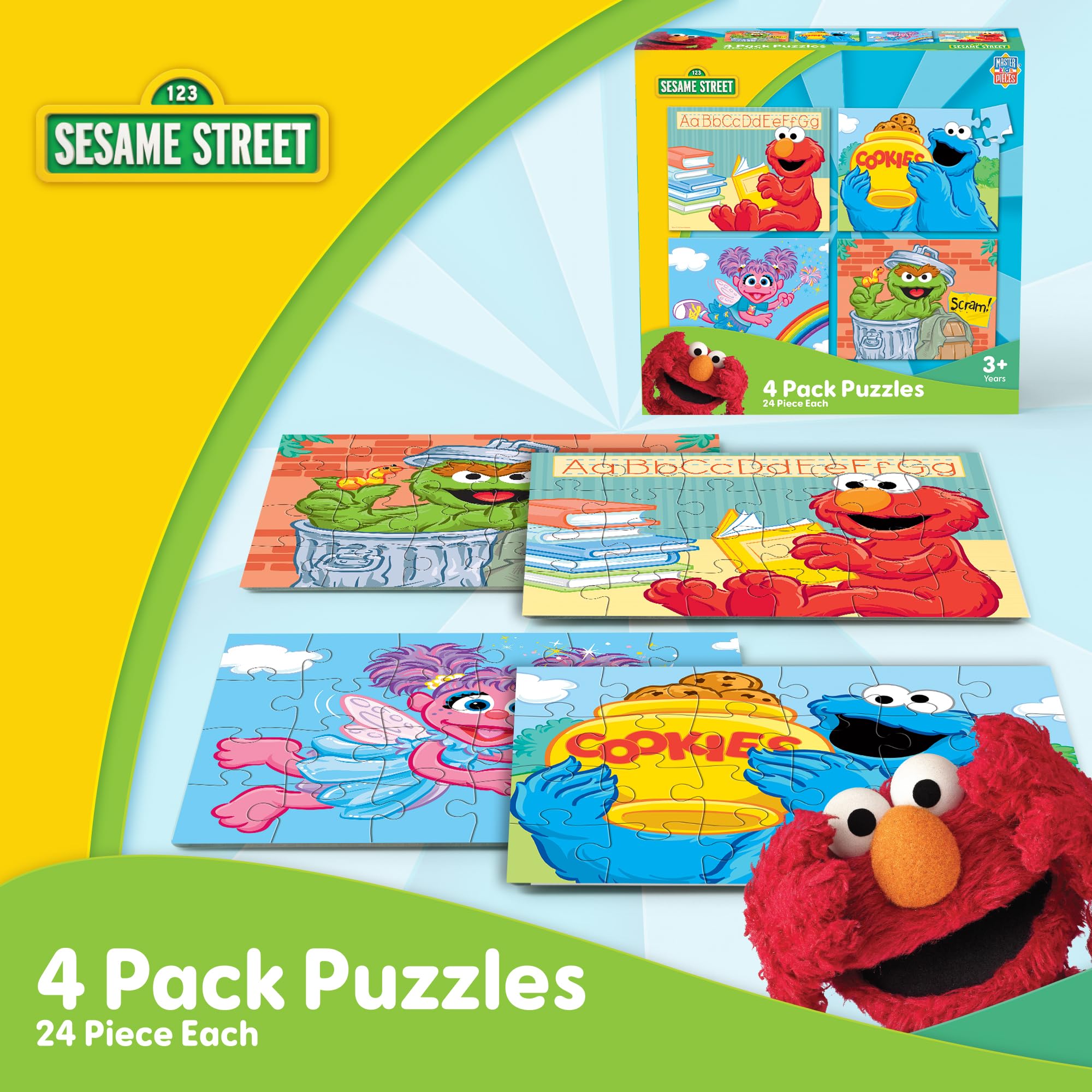 Amazon.com: MasterPieces Puzzle Set - 4-Pack 24 Piece Jigsaw