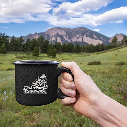 Miniatura 469 de Rico Industries NCAA Utah Utes - Taza de café personalizada de 12 onzas con logotipo grabado con láser profundo, taza de cerámica para acampar con