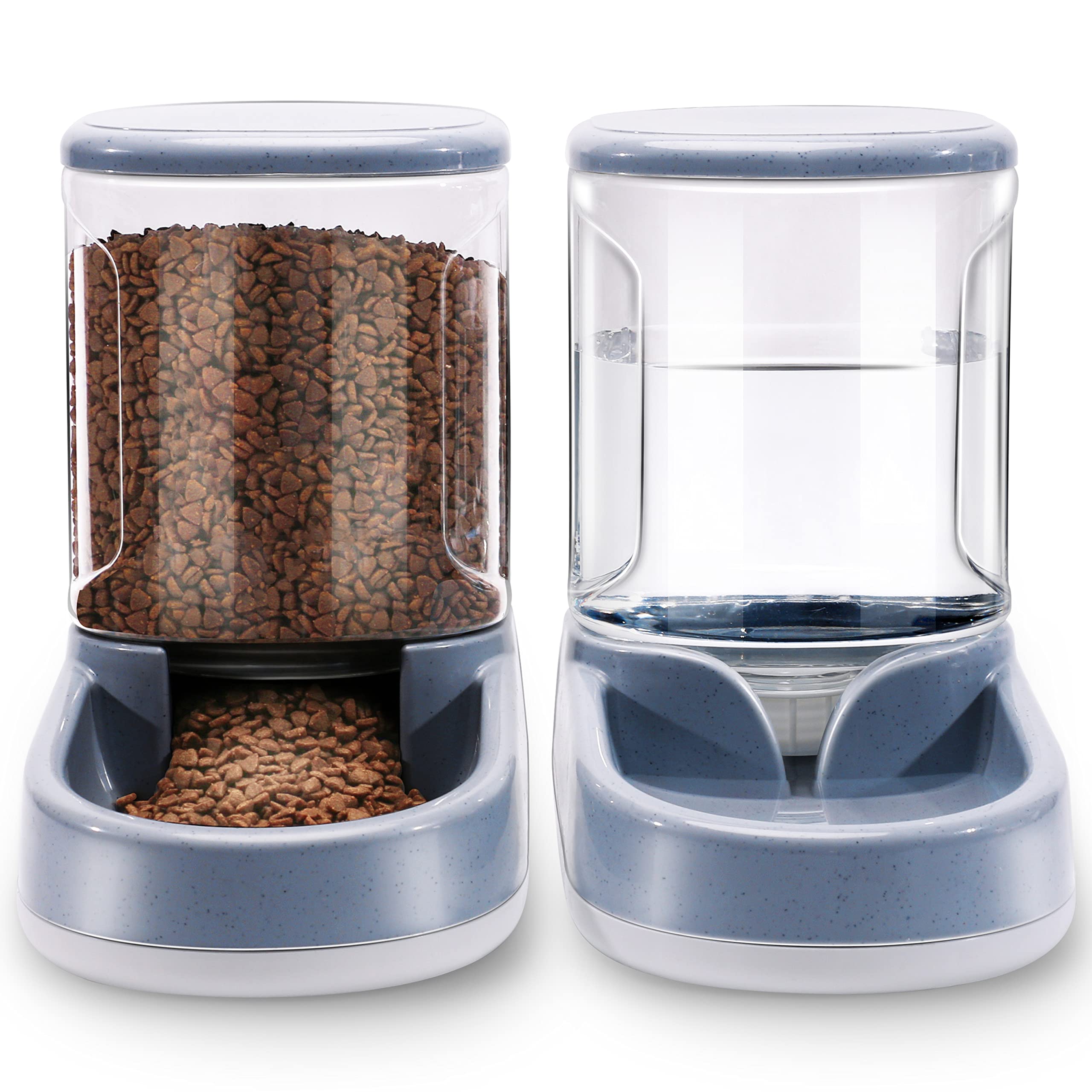 LeYoMiao Automatic Pet Feeder Medium and Small Pet Automatic Food Feeder and Drinker Set 3.8 L, Dog Travel Supplies Feeder and Drinker Cat Rabbit Pet Animal